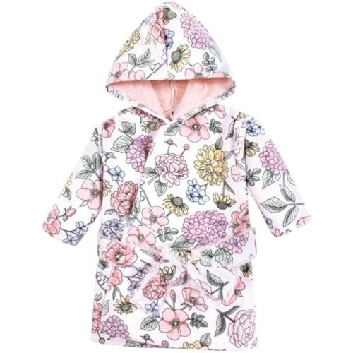 Hudson Baby Unisex Baby Mink with Faux Fur Lining Pool and Beach Robe Cover-ups