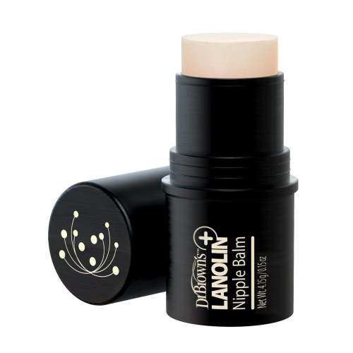 Dr. Brown’s™ Lanolin+ Nipple Balm, Postpartum and Breastfeeding Essential – Soothe and Protect Dry, Chapped Nipples, 4.15 grams