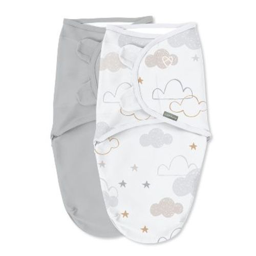 Swaddleme By Ingenuity Original Swaddle - Space & Clouds - 0-3 Months - 2pk