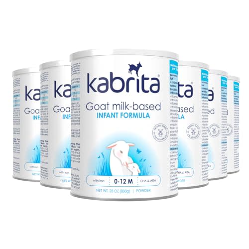Kabrita Goat Milk-Based Infant Formula – 28oz – Pack of 6 – Natural, Gentle Baby Formula – European, Non-GMO – Ages 0-12 Months