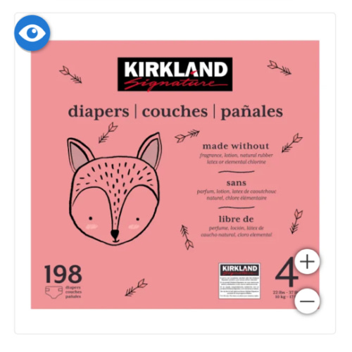 Kirkland Signature Diapers Sizes 4