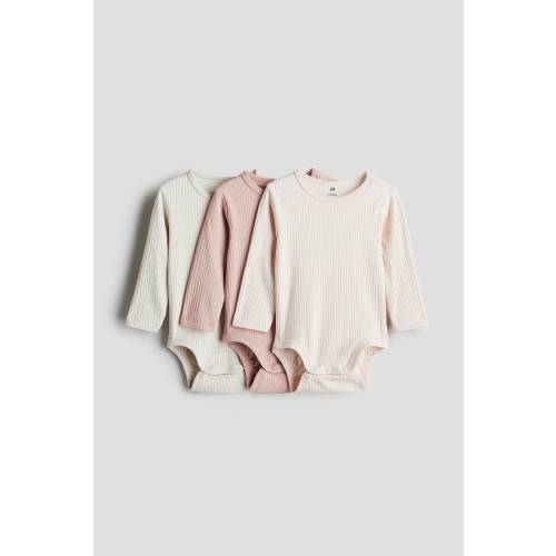 3-PACK RIBBED BODYSUITS