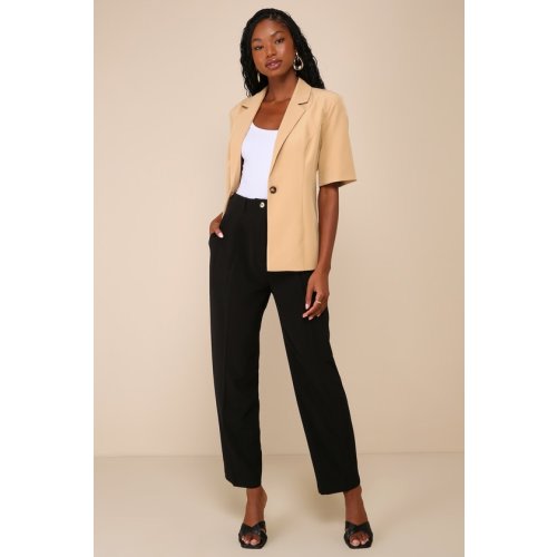 Sophisticated Company Black Straight Leg Trouser Pants