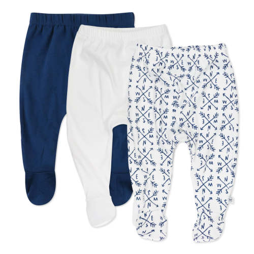 3-Pack Organic Cotton Footed Pants | Honest Baby Clothing