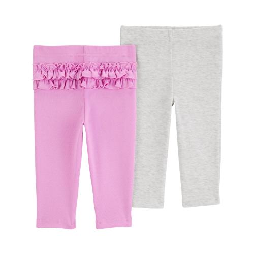 Carter's Child of Mine Baby Girl Pants, 2-Pack, Sizes Preemie-12 Months