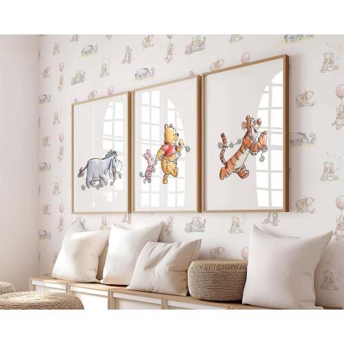 Set of 3 Winnie the Pooh Prints Nursery Wall Art Decorations Instant Download