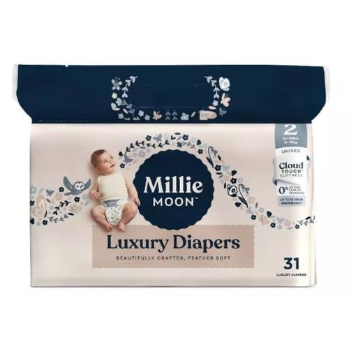 Millie Moon Luxury Disposable Diapers - (Size 2 and 31 Count)
