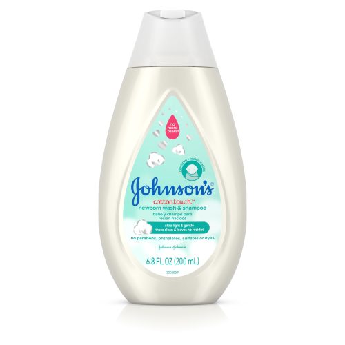 Johnson's CottonTouch Newborn Baby Wash & Shampoo, 6.8 fl. oz