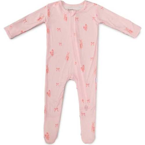 Ballerina Zippered Footie - Bamboo Little | Maisonette