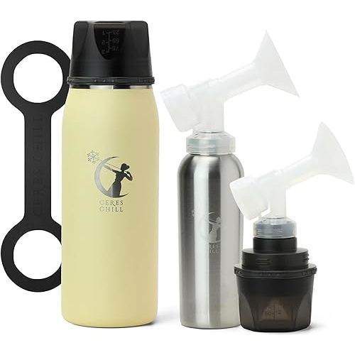 Ceres CHILL OG+ Breastmilk Chiller/Warmer – 12–38oz Portable Breast Milk Cooler, Two Chilling Options & More Capacity – Pump Compatible Container - Vitamin D
