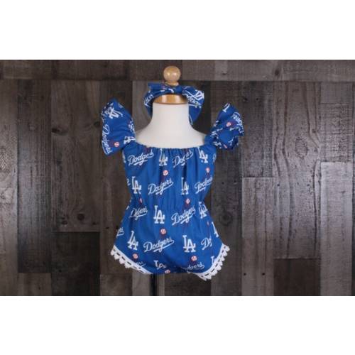 Baby Girl Rompers. La Dodgers Baby Romper. Dodgers Romper. - Etsy