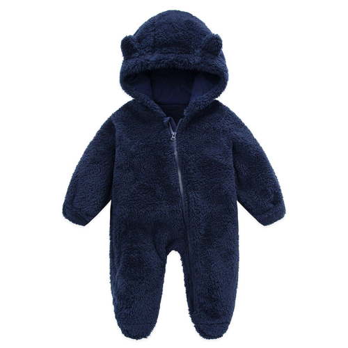 IROINID Discount Baby Bodysuit Long Sleeve Newborn Baby Fleece Footie Snowsuit Winter Bunting Onesies Cartoon Warm Hooded Romper Jumpsuit Outfits For Girls Boys,Navy