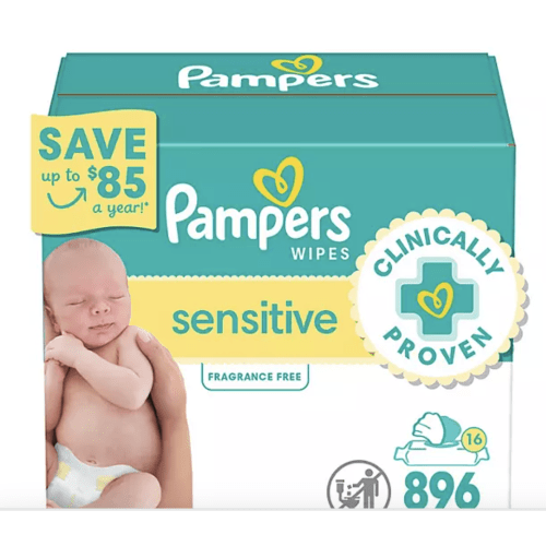 Pampers Sensitive Baby Wipes, Fragrance Free, 16 pks., 896 wipes - Sam's Club