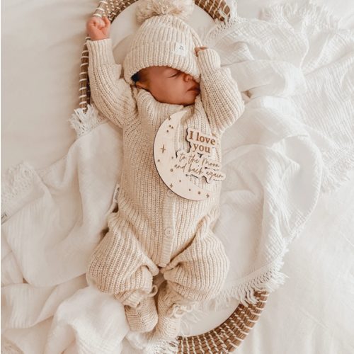 Ziggy Lou Classic Knit Romper - Honey