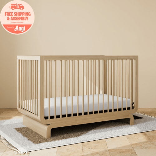 Art of Nursery by Storkcraft Santorini 5-in-1 Convertible Baby Crib, Driftwood