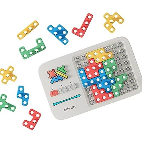 GiiKER Super Blocks Pattern Matching Puzzle Games, Original 1000+ Challenges Brain Teaser Toys for Kids & Teens, Easter Basket Stuffers Birthday Gifts for Boys Girls, Travel Games for Road Trips