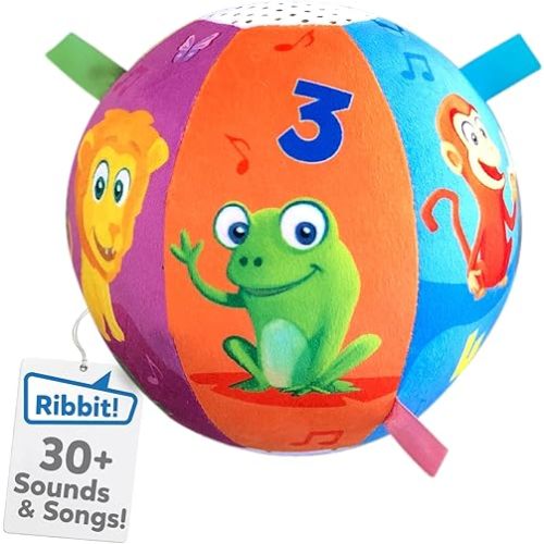 Move2Play, Hilariously Interactive Baby Ball with Music & Sound Effects | 1st Birthday Gift | Toddler Toy for Boys & Girls | Indoor/Outdoor | Age 6, 9, 12+ month | 1, 2, Year's Old