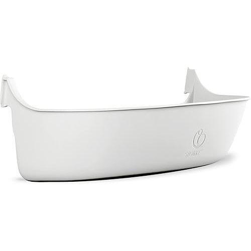 Tripp Trapp Storage, White - Flexible + Smart Storage Solution - Fits All Tripp Trapp Chairs Made After 2003 - Multifunctional, Safe + Easy to Use - Dishwasher Safe & BPA-Free