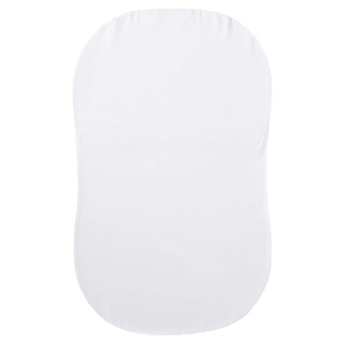 HALO BassiNest Fitted Sheet – 100% Organic Cotton, Soft and Breathable Bassinet Sheet for Babies, 30” x 16” Pre-Shrunk Sheet, White Organic