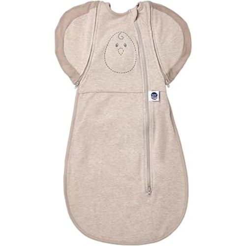 Nested Bean Air 6-in-1 Adaptable Baby Sleep Sack – Comfort & Safety for Natural Sleep, Preferred Arm Position Reduces Startle Reflex, Better Sleep for Baby, NB (7-13lbs) Sand