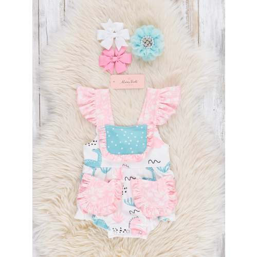 Dinosaurs & Dots Ruffle Bubble