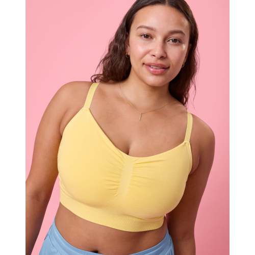 Sublime® Bamboo Hands-Free Pumping Lounge & Sleep Bra | Oatmeal Heather - Kindred Bravely