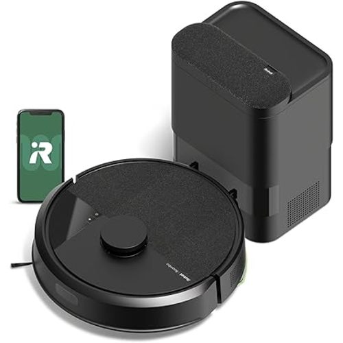 iRobot Roomba 105 Vac Robot Vacuum + AutoEmpty Dock - Self-Empties for 75 Days, Easy to use, Intense Power-Lifting Suction, LiDAR Navigation, Multi-Surface Cleaning, Cleans in Neat Rows