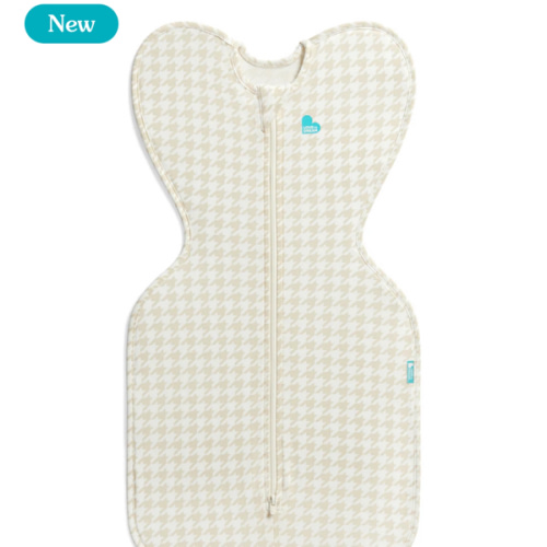 Swaddle Up™ 1.0 TOG Cotton Tan Houndstooth