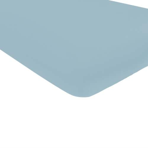 Crib Sheet in Dusty Blue