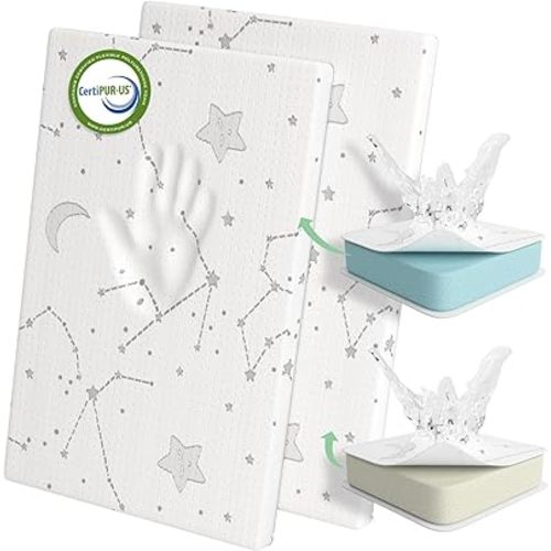 YENING Pack and Play Mattress Topper Baby Pack N Play Mattresses for Playpen and Playard with Washable Cover 38"x26"x1", 1 Pack Firm Foam