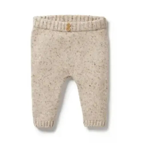W&F Almond Knit Legging | Modern Baby