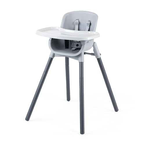Chicco Zest™ 4-in-1 Folding High Chair, Feeding Chair, Toddler Chair and Youth Stool, Multi-Use Easy Clean High Chair | Seasalt/Grey