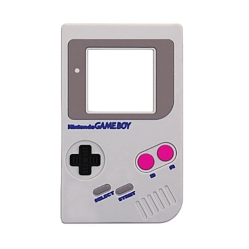 Bumkins® Nintendo Gameboy Silicone Teether in GreyBumkins® Nintendo Gameboy Silicone Teether in Grey