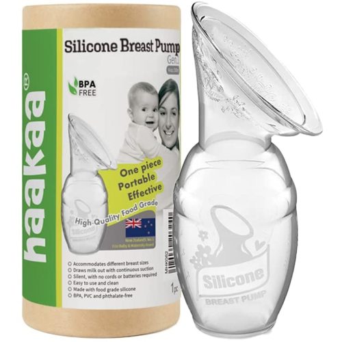 Haakaa Silicone Breastfeeding Manual Breast Pump Milk Pump 100% Food Grade Silicone BPA PVC and Phthalate Free