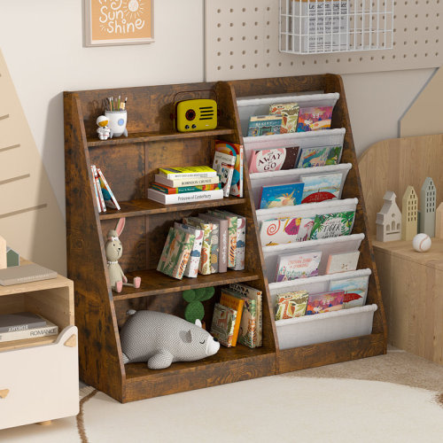 Latitude Run® Maggiorina Kids Standard Bookcase, Storage Book Rack, Organizer Cabinet, Book Display & Reviews | Wayfair