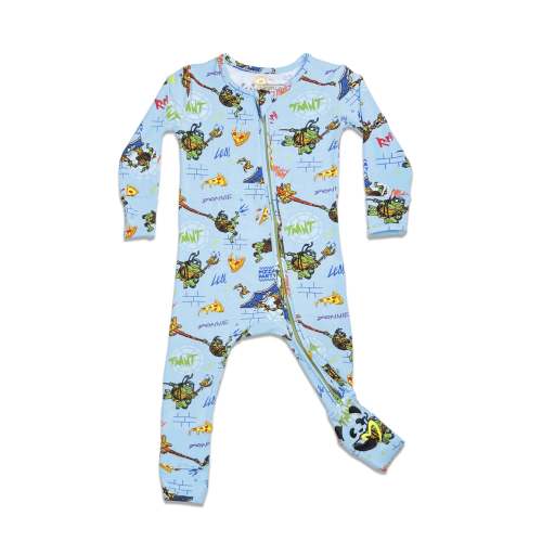 6-9mo Teenage Mutant Ninja Turtles: Mutant Mayhem Movie Bamboo Convertible Footie