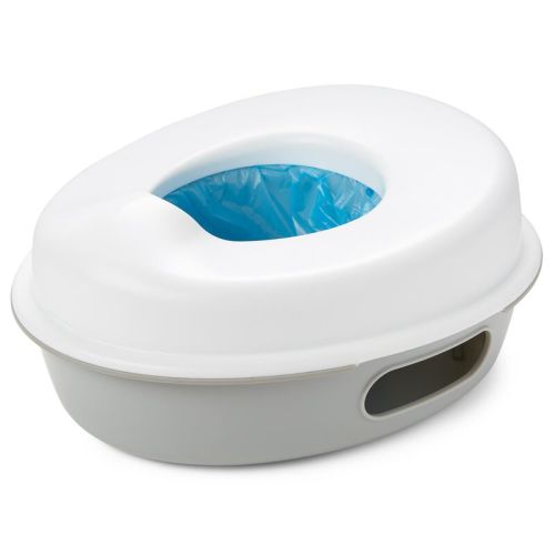 Skiphop White/Grey Go Time 3-in-1 Potty | skiphop.com