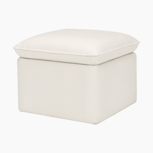 Cali Storage Ottoman - Performance Cream Eco Weave