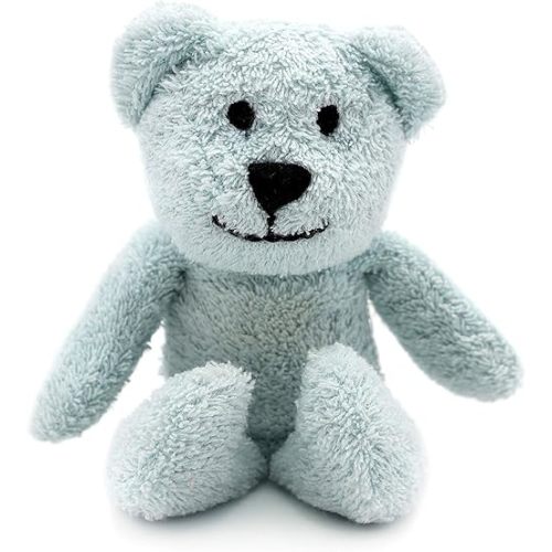 Thermal-Aid Zoo Mini — (Buckley the Blue Bear) — Mold-Resistant, Washable Hot & Cold Pack for Kids — Heating and Cooling Pad with Natural Corn Filling — Reusable Plush Toy