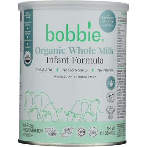 Bobbie Organic Whole Milk Formula 14.1oz, 14.1 OZ