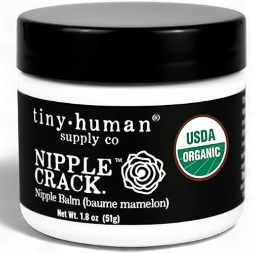 Organic Nipple Cream, Nipple Crack Lanolin Free Nipple Butter, Balm for Breastfeeding Mother, No Need to Wash Off, Safe for Baby and Mama