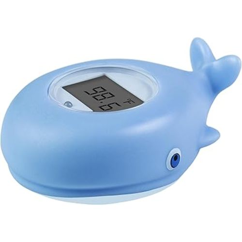 Baby Bath Thermometer, Whale Bath Thermometer Baby Safety, BPA-Free Bath Tub Thermometer, Temp Warning Water Thermometer & Room Thermometer, Bath Thermometer for Pregnancy, Infants, Newborn