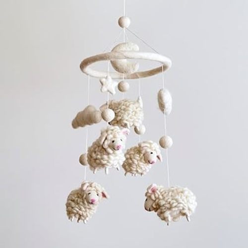Felt Baby Mobile - Counting Sheep