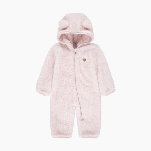 Huggies Sherpa Footed Snow Suit - Barely Pink, 3-6 M