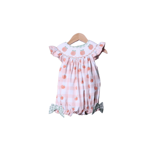 Smocked Georgia Peach Knit Bubble