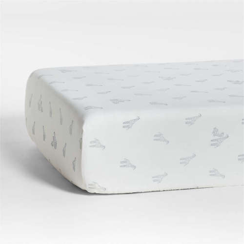 Supersoft Giraffe Organic Cotton Baby Crib Fitted Sheet