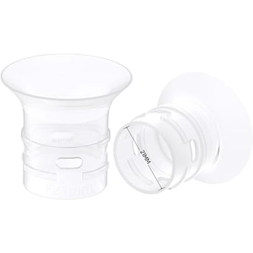 eufy Original 21mm Sizing Inserts (2-Pack) for Wearable Breast Pump S1/S1 Pro/E10, Silicone Sizing Inserts, Easy to Install and Use, Comfortable and Precise Fit for Better Suction