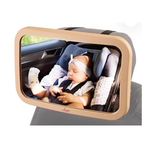 Back Seat Baby Mirror for Rear-Facing Babies- Shatterproof, Clear View – Lusso Gear