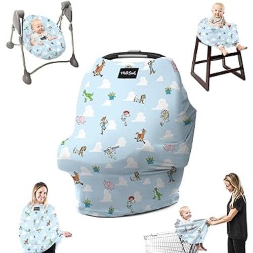 Milk Snob Original Disney 5-in-1 Cover - Nursing Cover for Breastfeeding - Baby Car Seat Cover, Carseat Canopy & Stroller - Essential All-in-One Cover - Gift for Mom, Baby (Toy Story)