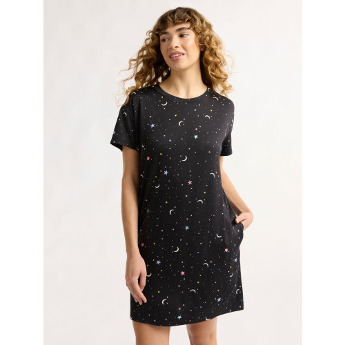 Joyspun Women's Short Sleeve Sleepshirt, Sizes S/M to 2X/3X